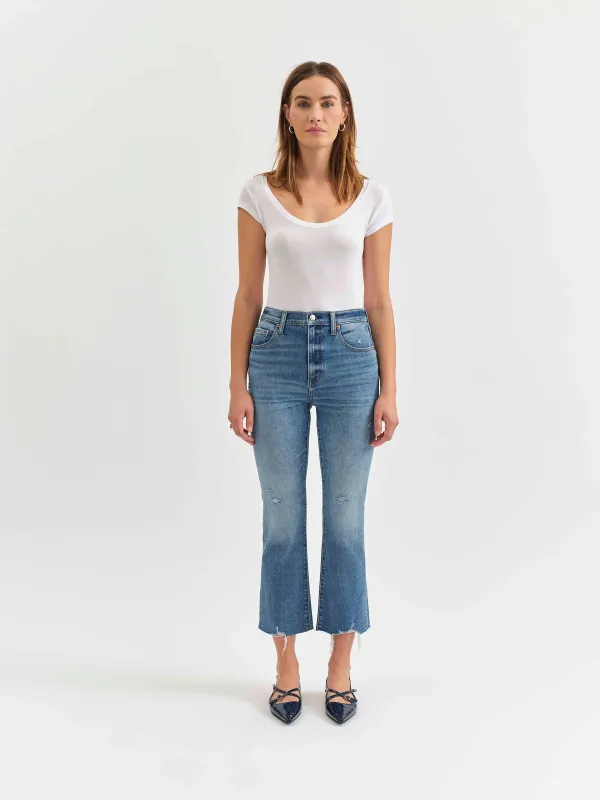 Shy Girl Crop Flare in Wide Awake Vintage sold by Daze