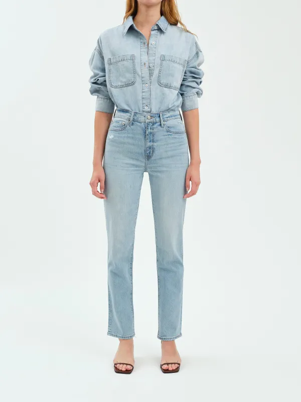 Smarty Pants High Rise in Dew Drop sold by Daze