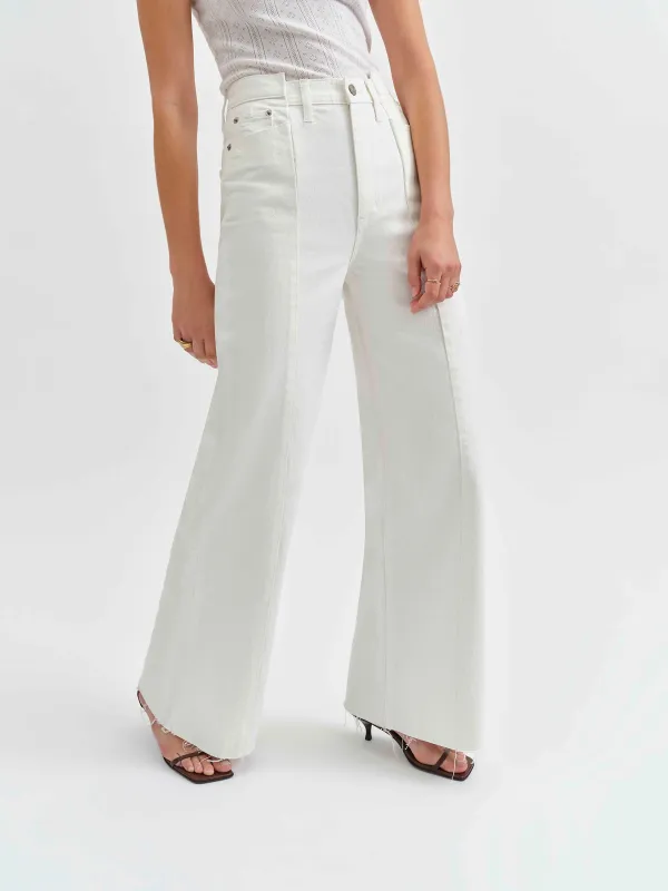 Rocky High Rise Palazzo in Swan Vintage sold by Daze