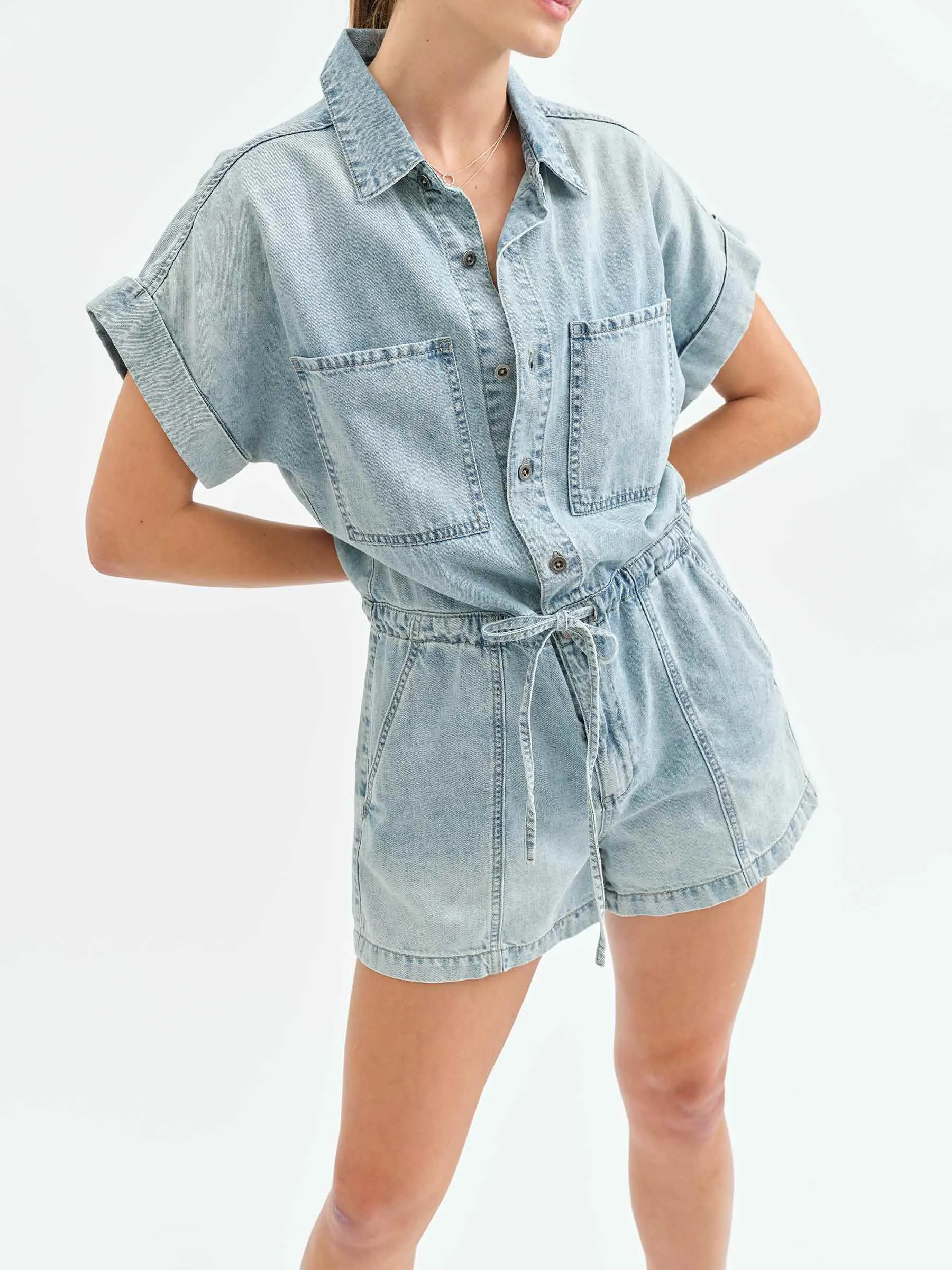 Surfside Romper in Wild Card sold by Daze