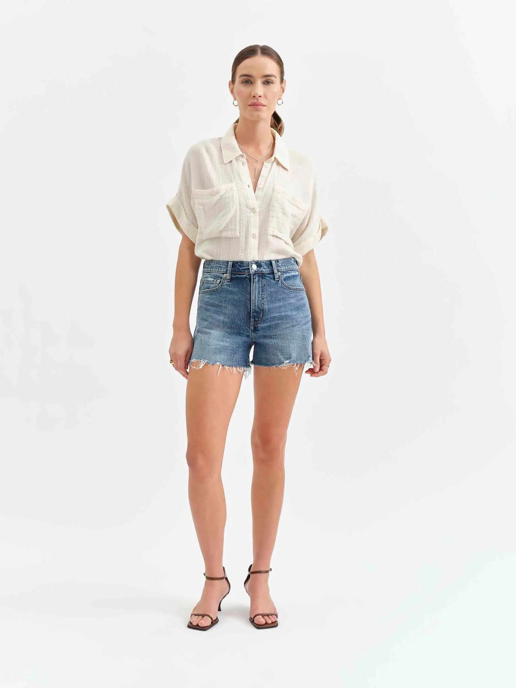 Troublemaker High Rise Short in Heart Beat Vintage sold by Daze product image thumbnail 2
