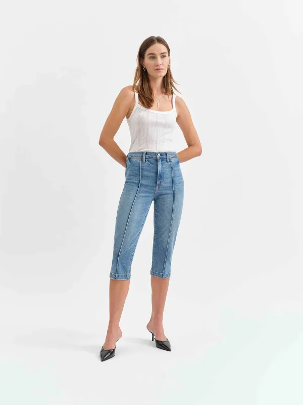 Midtown High Rise Capri in Text me sold by Daze