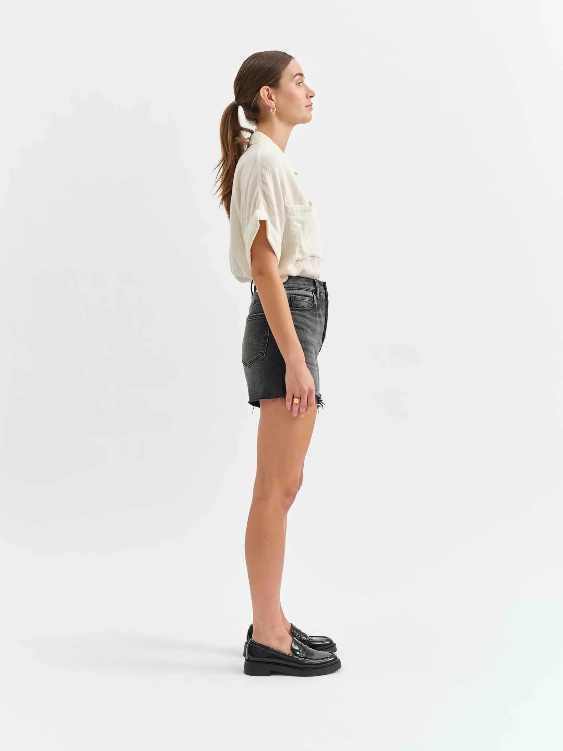 Bottom Line High Rise Short in Raven Vintage sold by Daze product image thumbnail 3