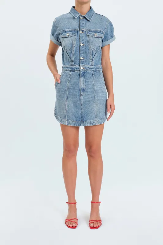 Topanga Dress in Plot Twist made by Daze