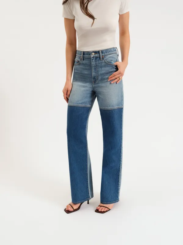 City High Rise Straight Leg in Double Dip sold by Daze