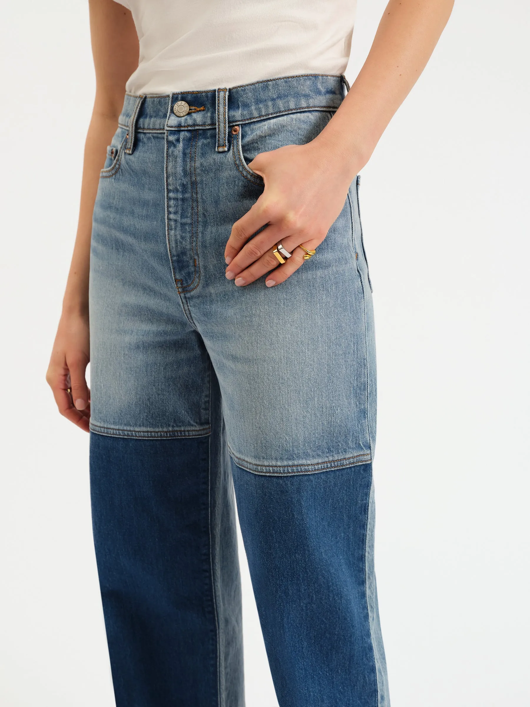 City High Rise Straight Leg in Double Dip sold by Daze product image thumbnail 5