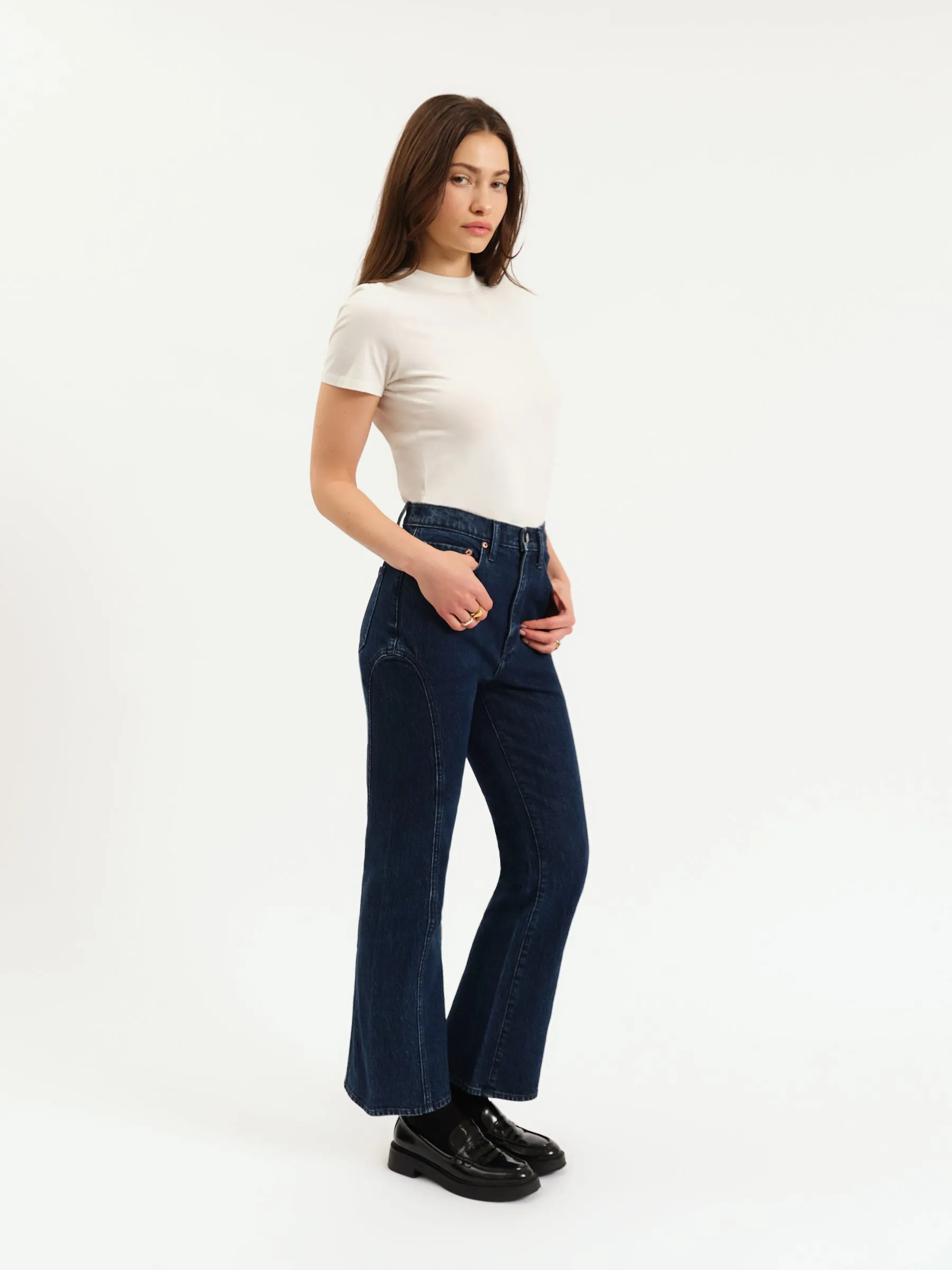 Soho High Rise Ankle Flare in Flip Side sold by Daze product image thumbnail 2