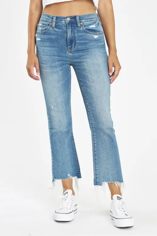Shy Girl Crop Flare in Wishes sold by Daze