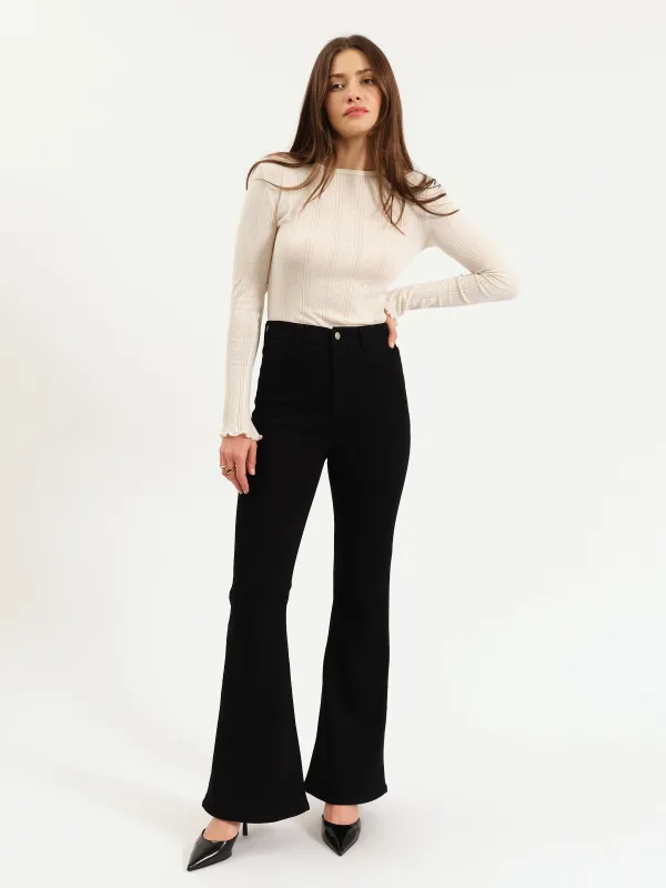 Sunset Flare High Rise Leg in After Party sold by Daze