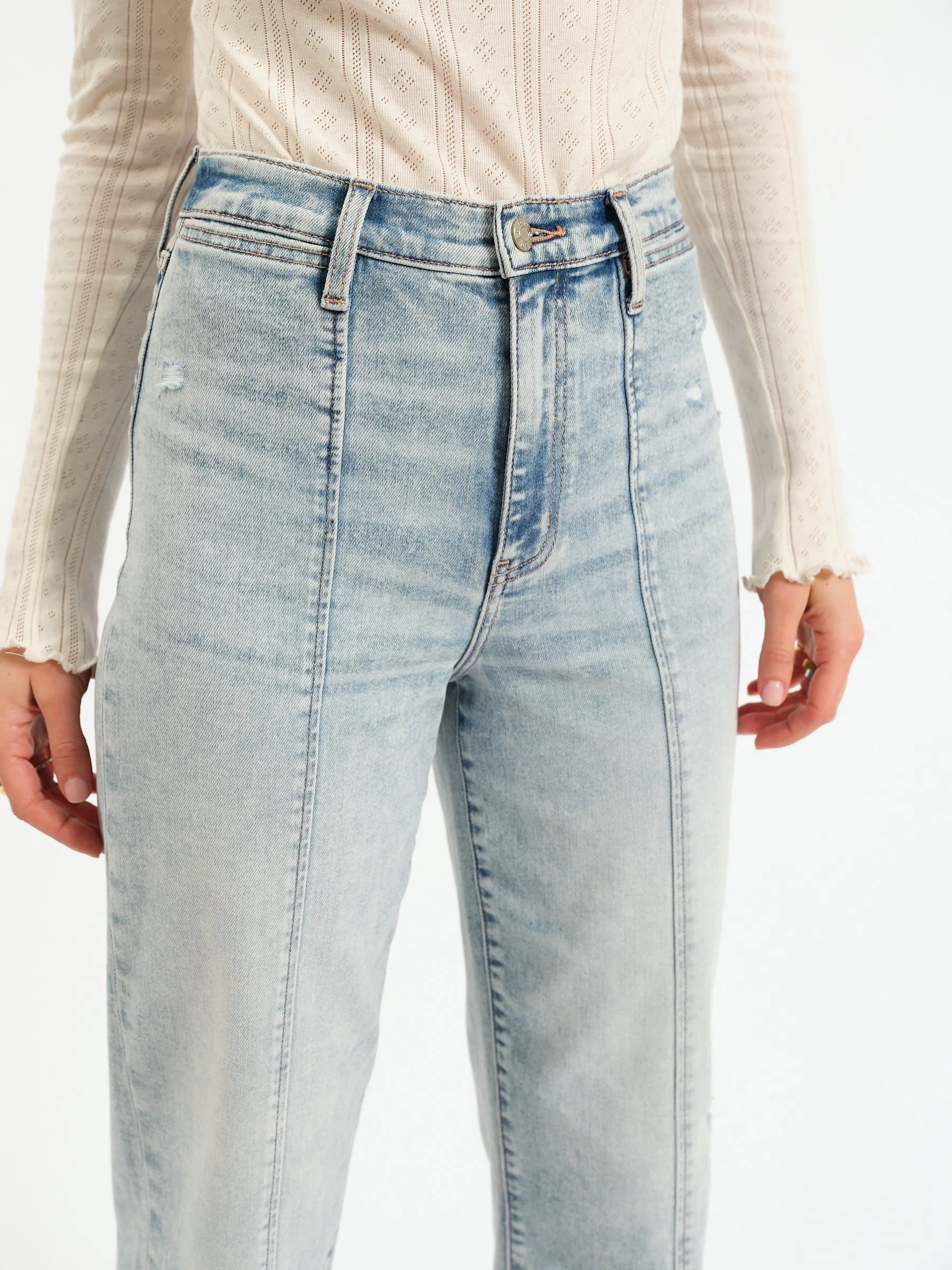 Pleaser High Rise Wide Ankle in Cupid sold by Daze product image thumbnail 2