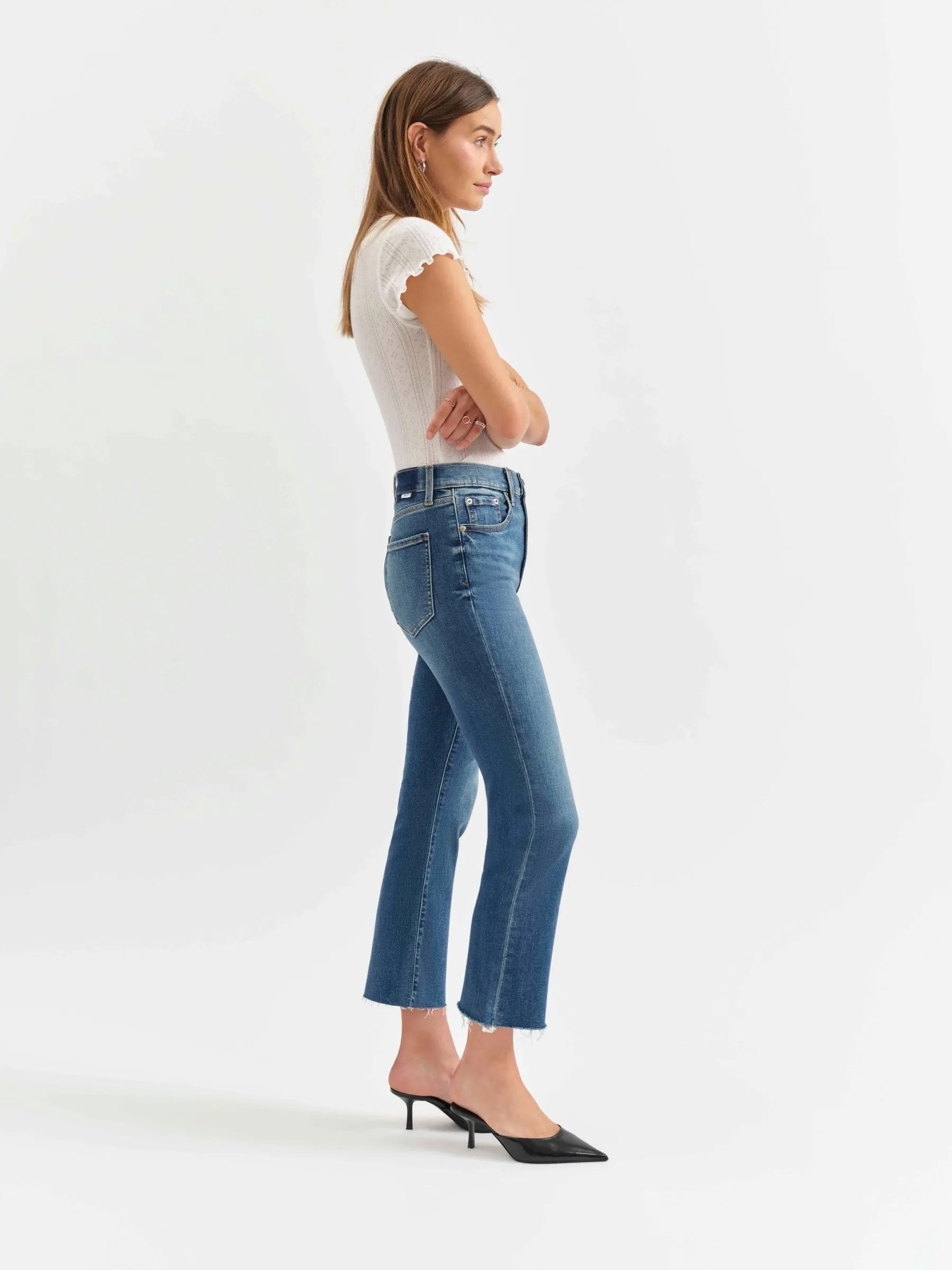 Shy Girl Crop Flare in Influencer sold by Daze product image thumbnail 3