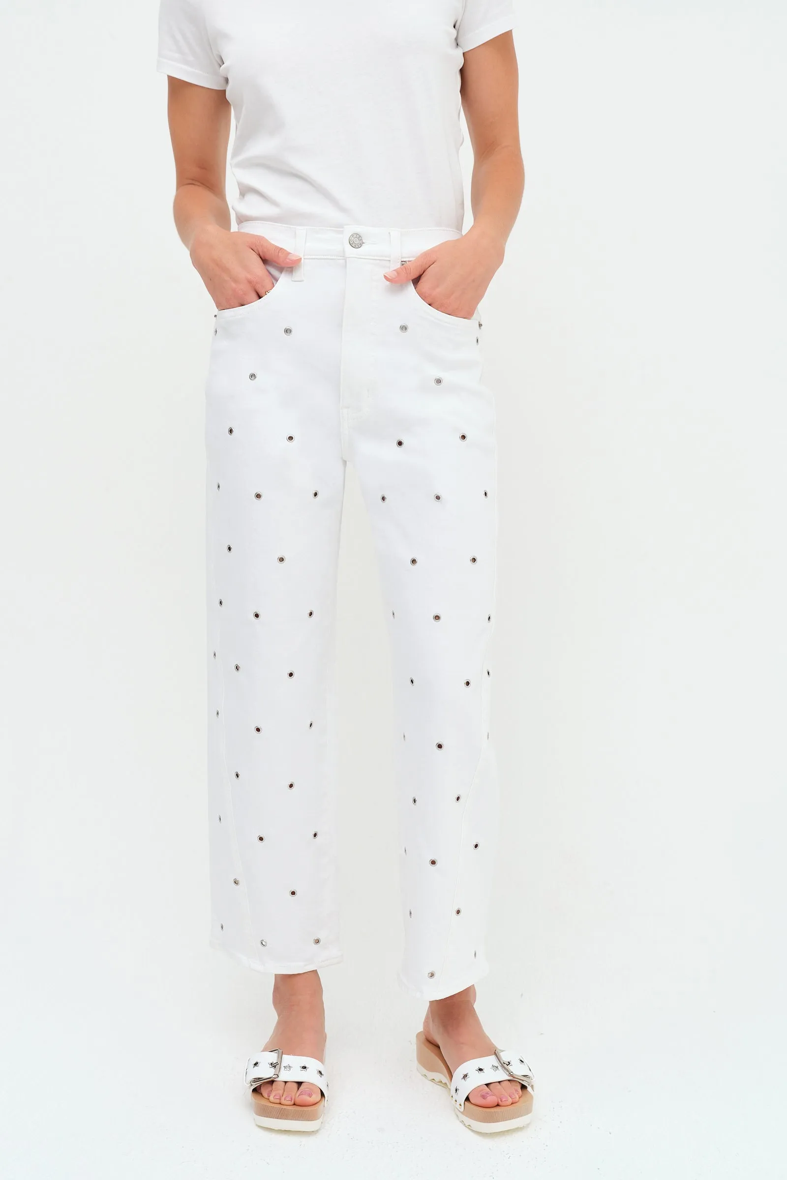 Westward High Rise Barrel Leg in Lamb sold by Daze product image thumbnail 5