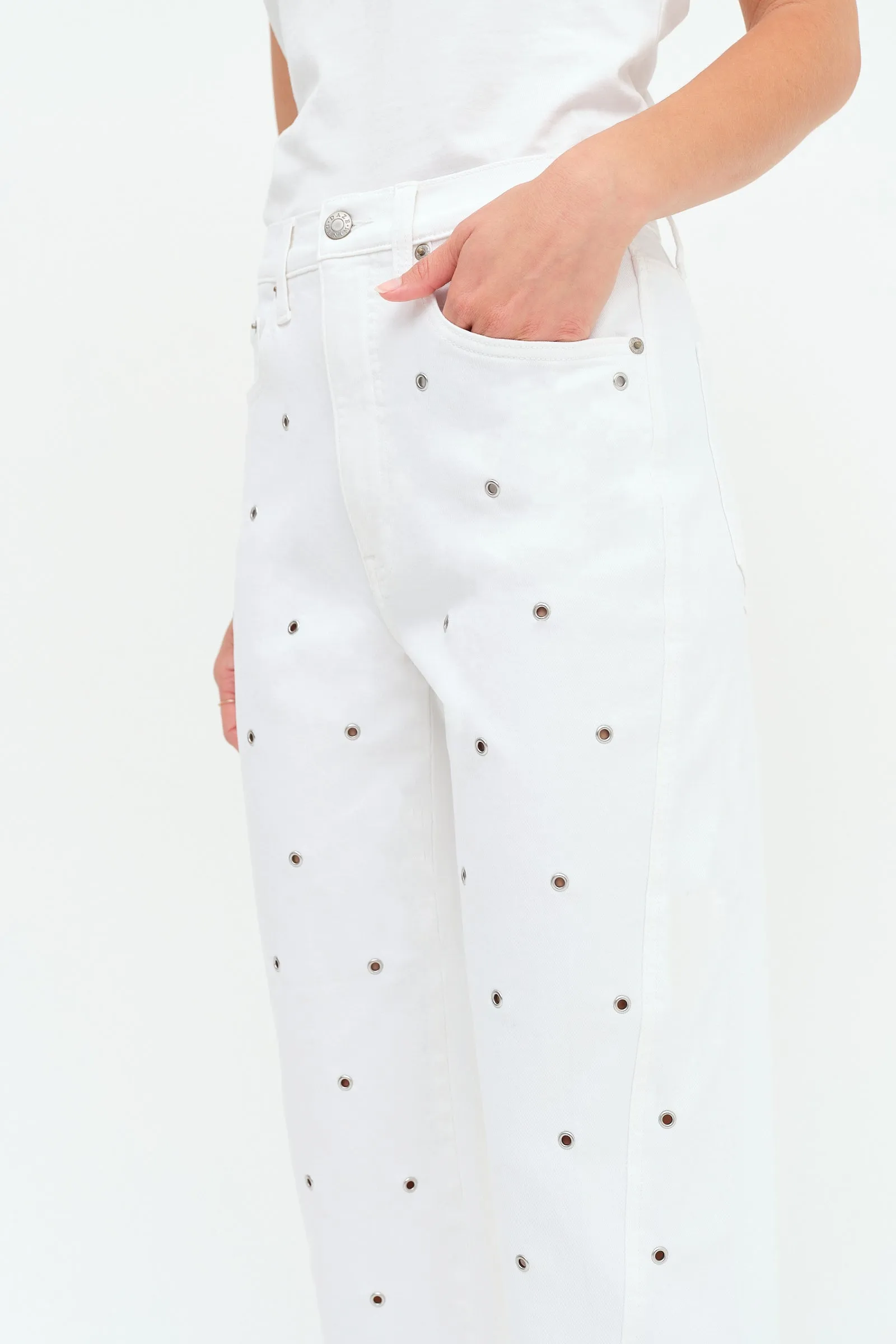 Westward High Rise Barrel Leg in Lamb sold by Daze product image thumbnail 2