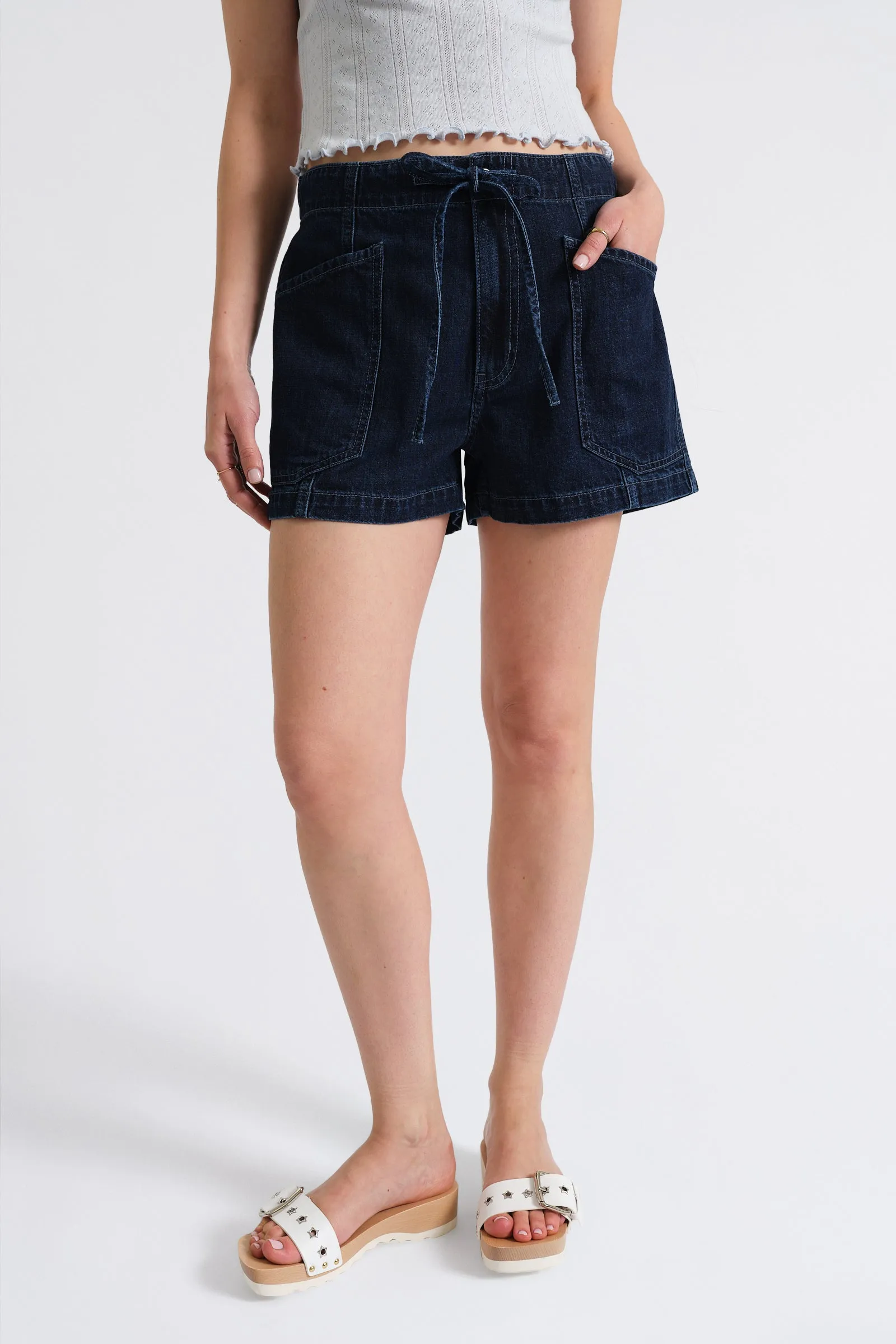 Catalina Drawstring Short in Blue Mood sold by Daze product image thumbnail 2