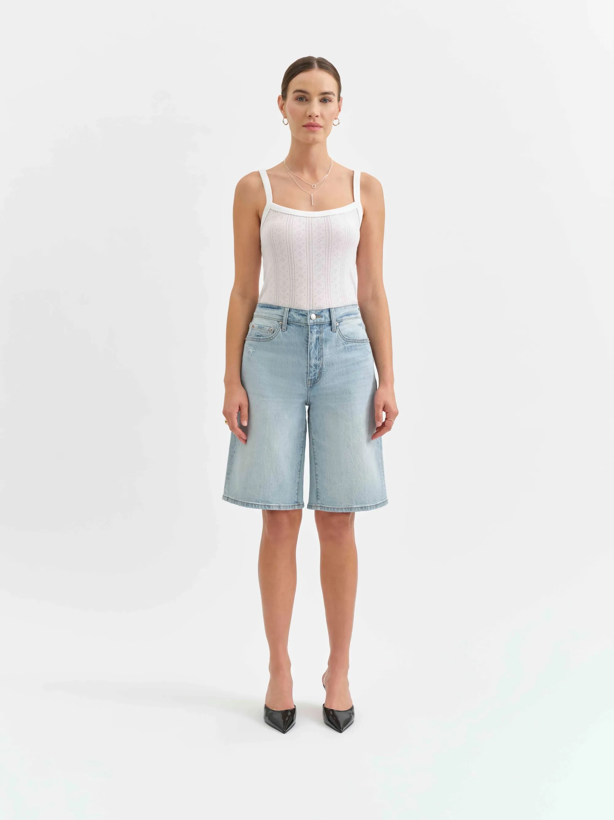 Cruiser Mid Rise Short - Dew Drop Vintage sold by Daze
