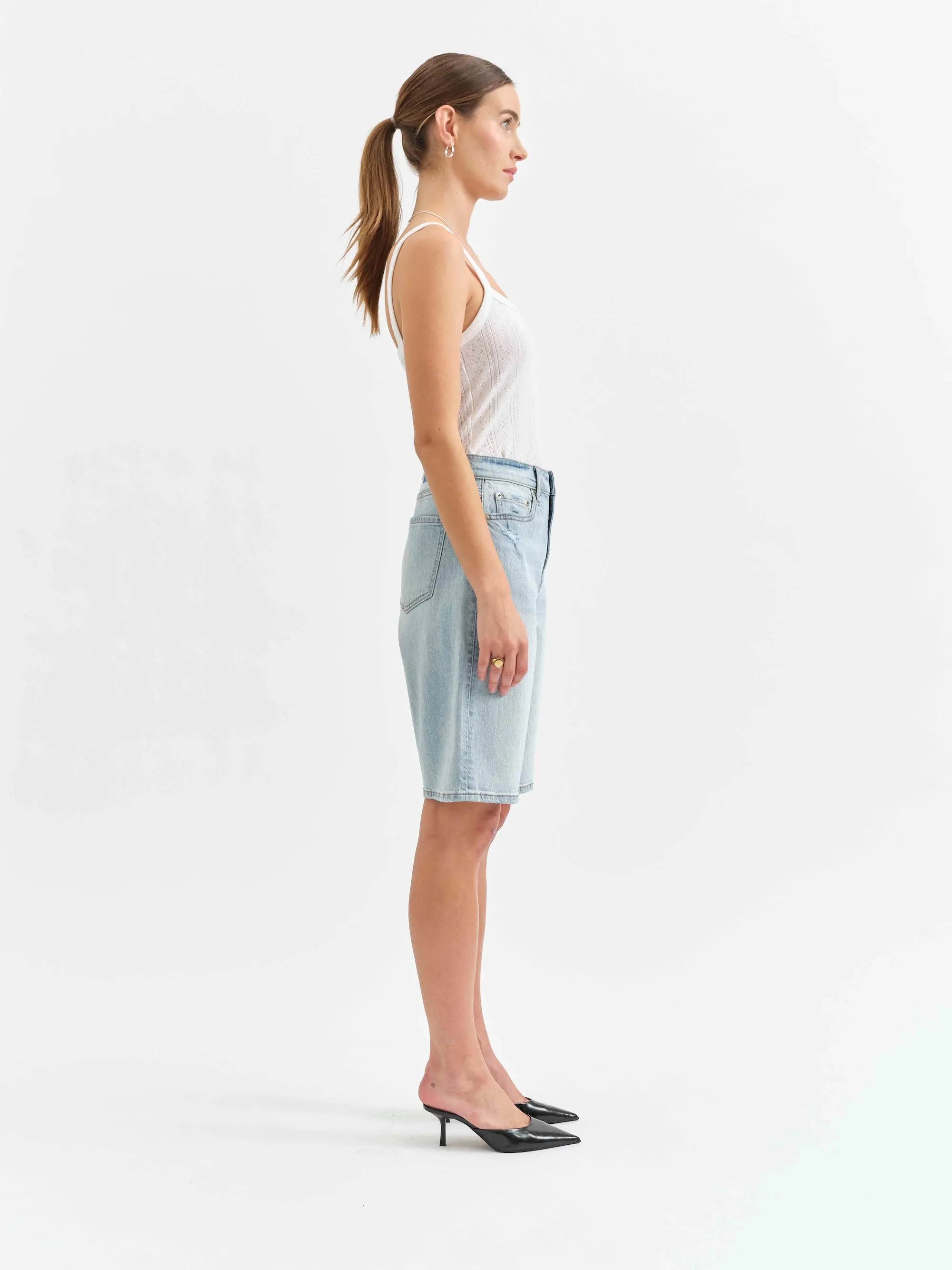 Cruiser Mid Rise Short - Dew Drop Vintage sold by Daze product image thumbnail 3