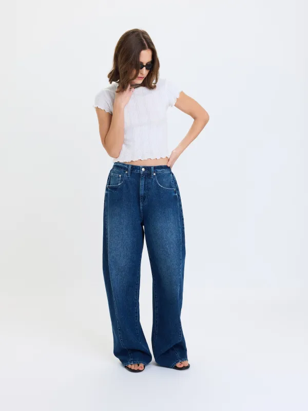 Hero High Rise Pleated Baggy Pant - Dreamland made by Daze