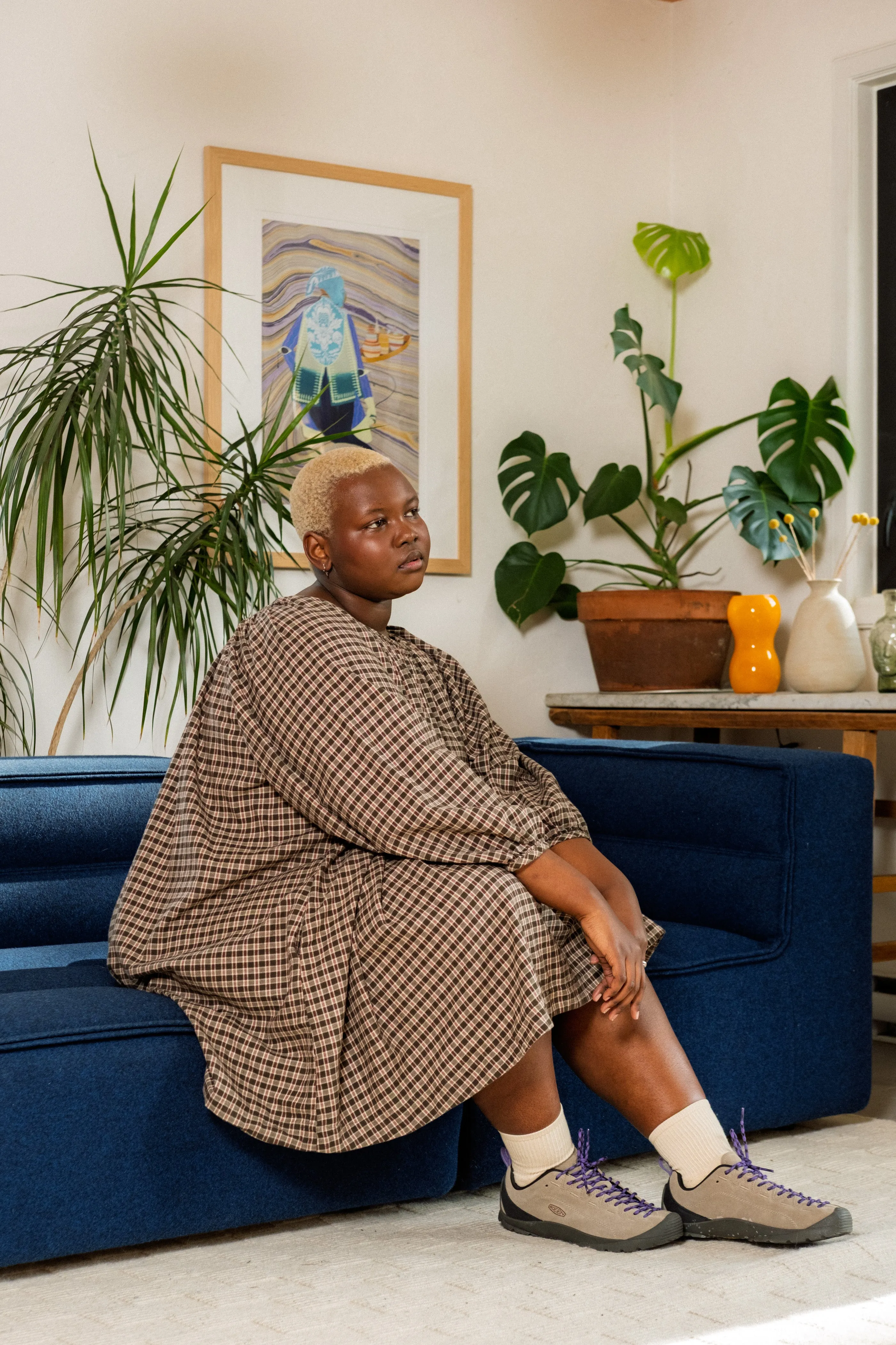 Mini Olive Dress - Cream Plaid sold by Shelter product image thumbnail 4