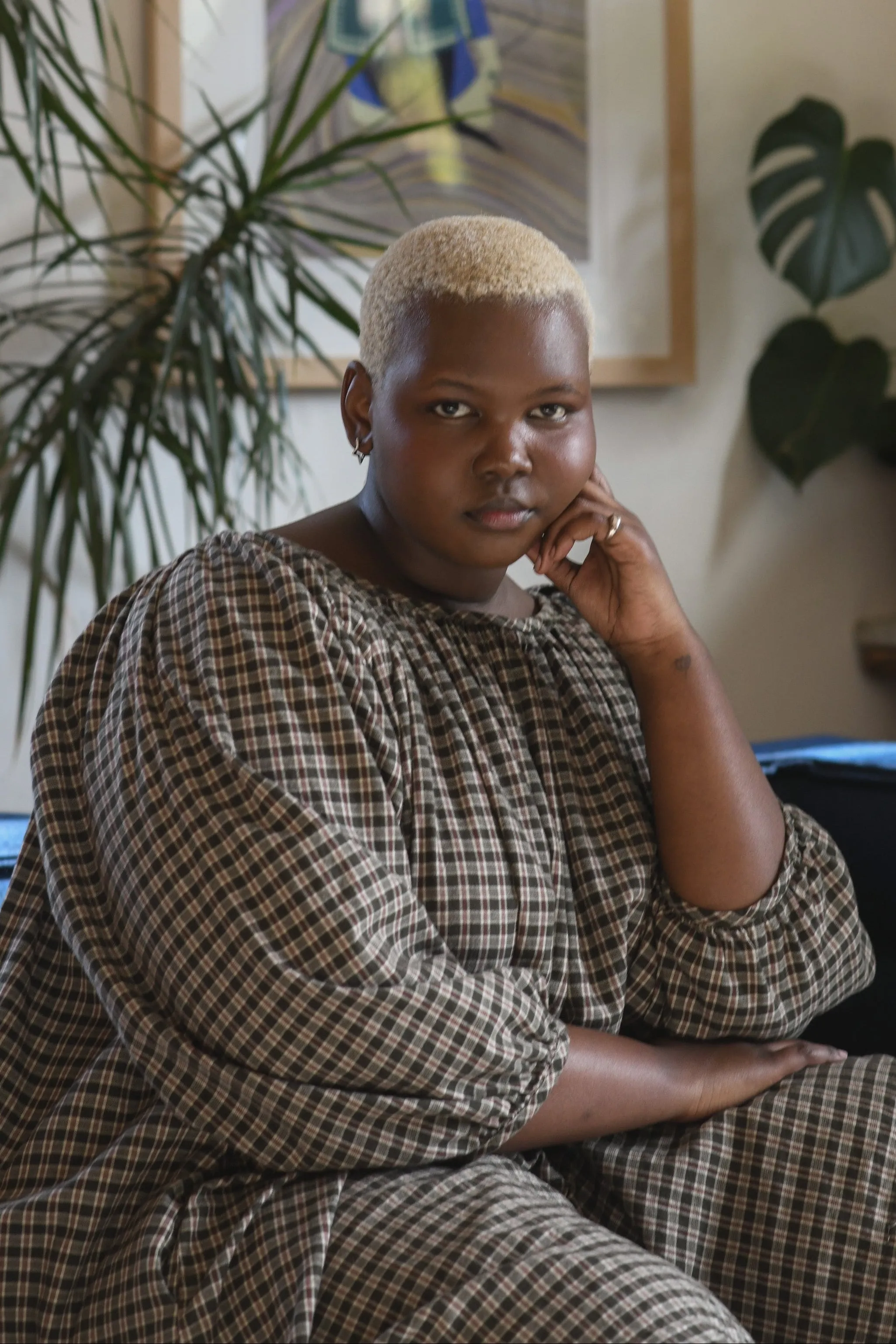 Mini Olive Dress - Cream Plaid sold by Shelter product image thumbnail 2