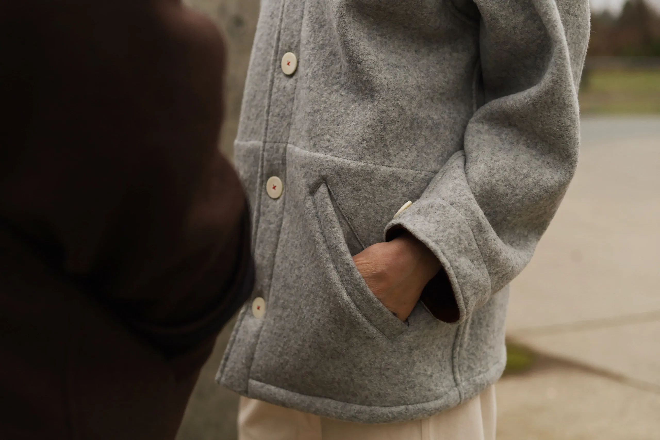 The Hearth Coat - Ash and Merlot sold by Shelter product image thumbnail 5