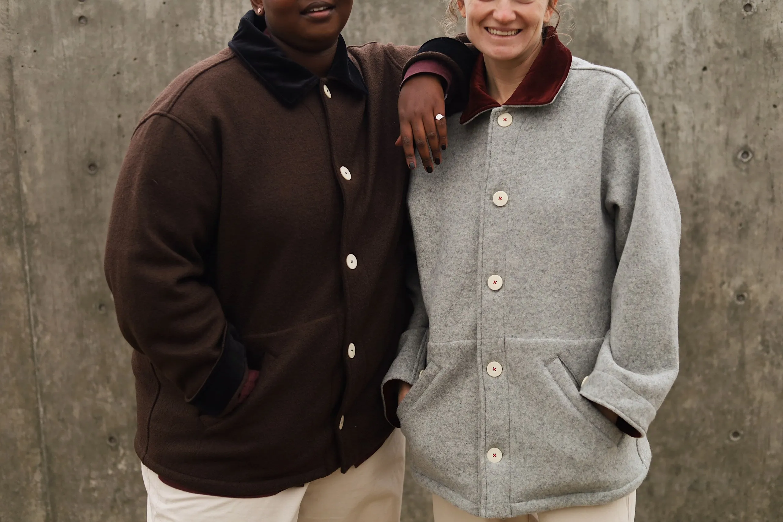 The Hearth Coat - Ash and Merlot sold by Shelter product image thumbnail 3