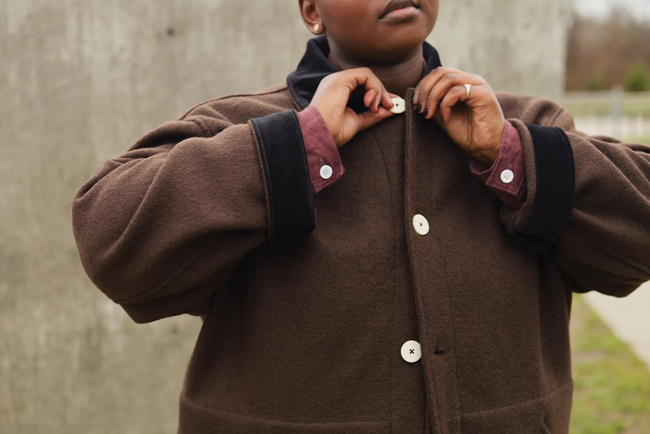 The Hearth Coat - Espresso and Black sold by Shelter product image thumbnail 4