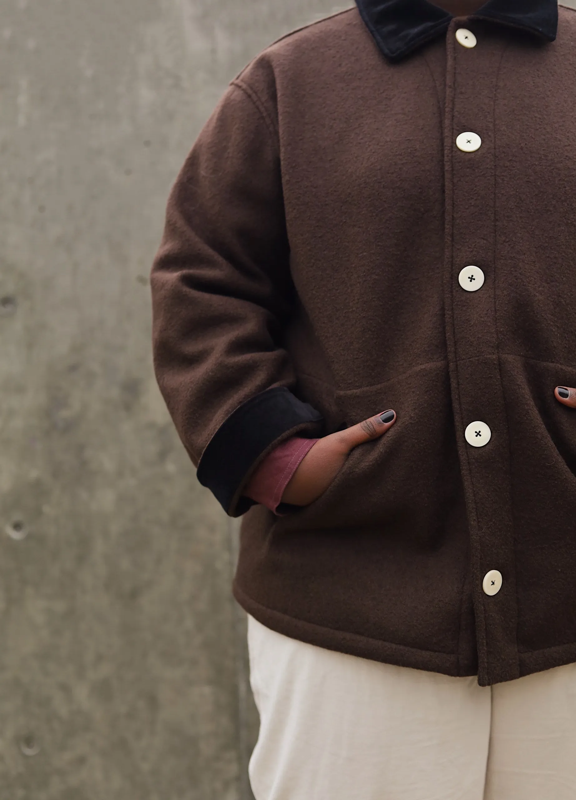 The Hearth Coat - Espresso and Black sold by Shelter product image thumbnail 2