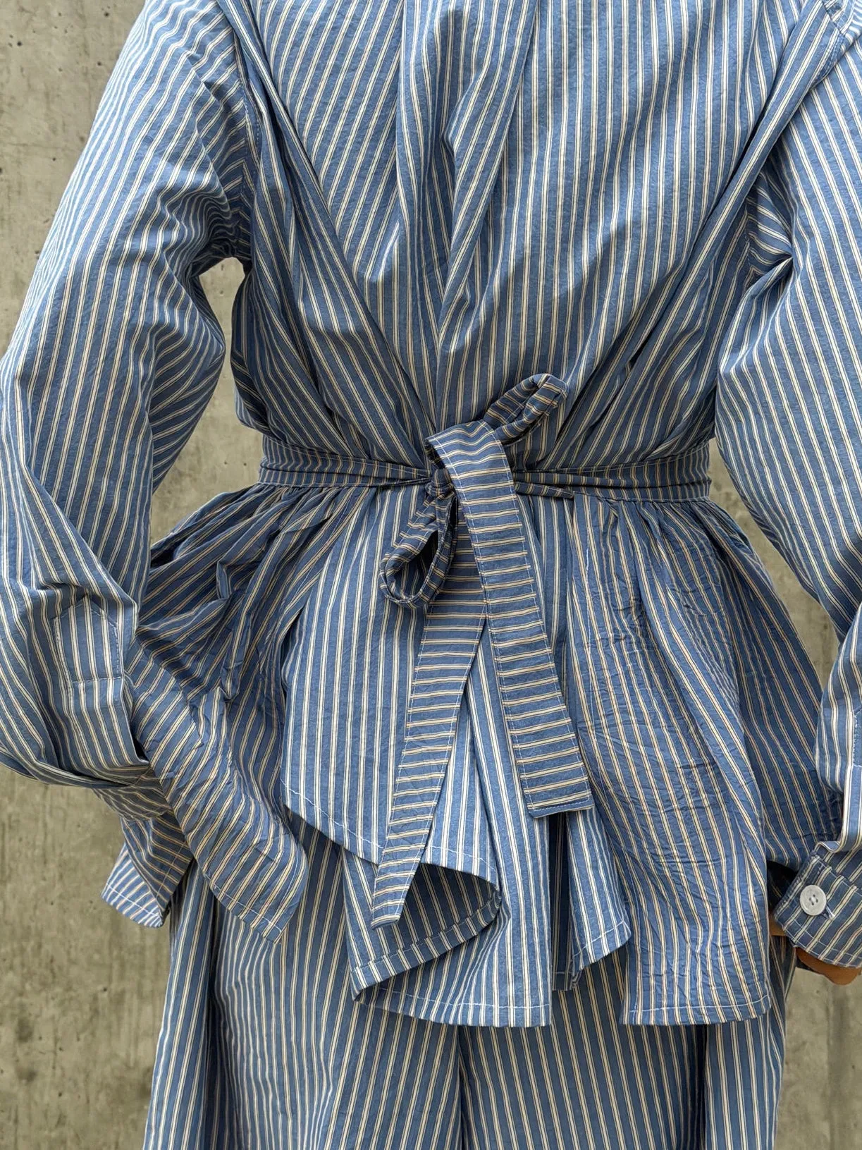 Peplum Skirt - Blue Stripe sold by Shelter product image thumbnail 4