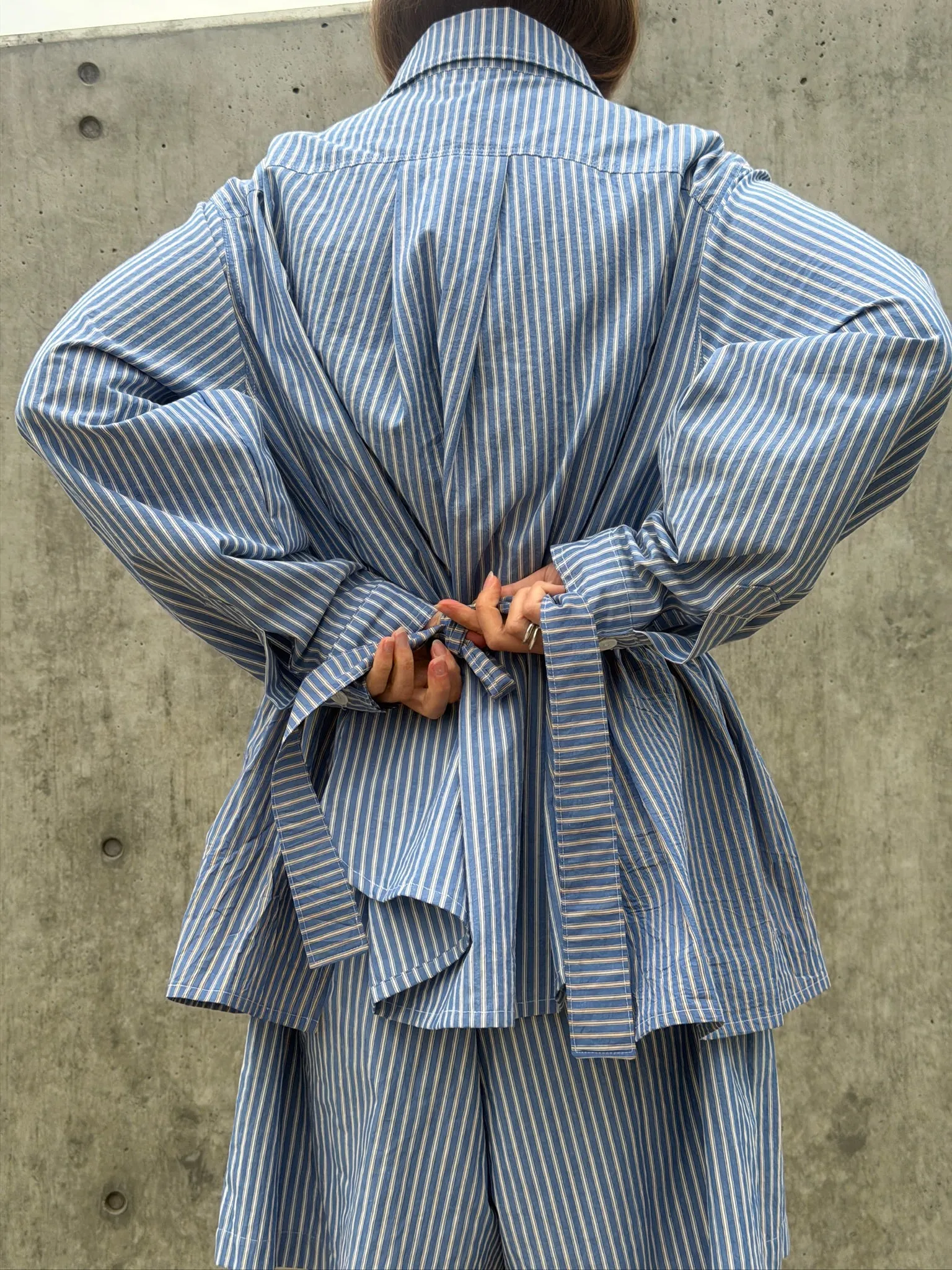 Peplum Skirt - Blue Stripe sold by Shelter product image thumbnail 3