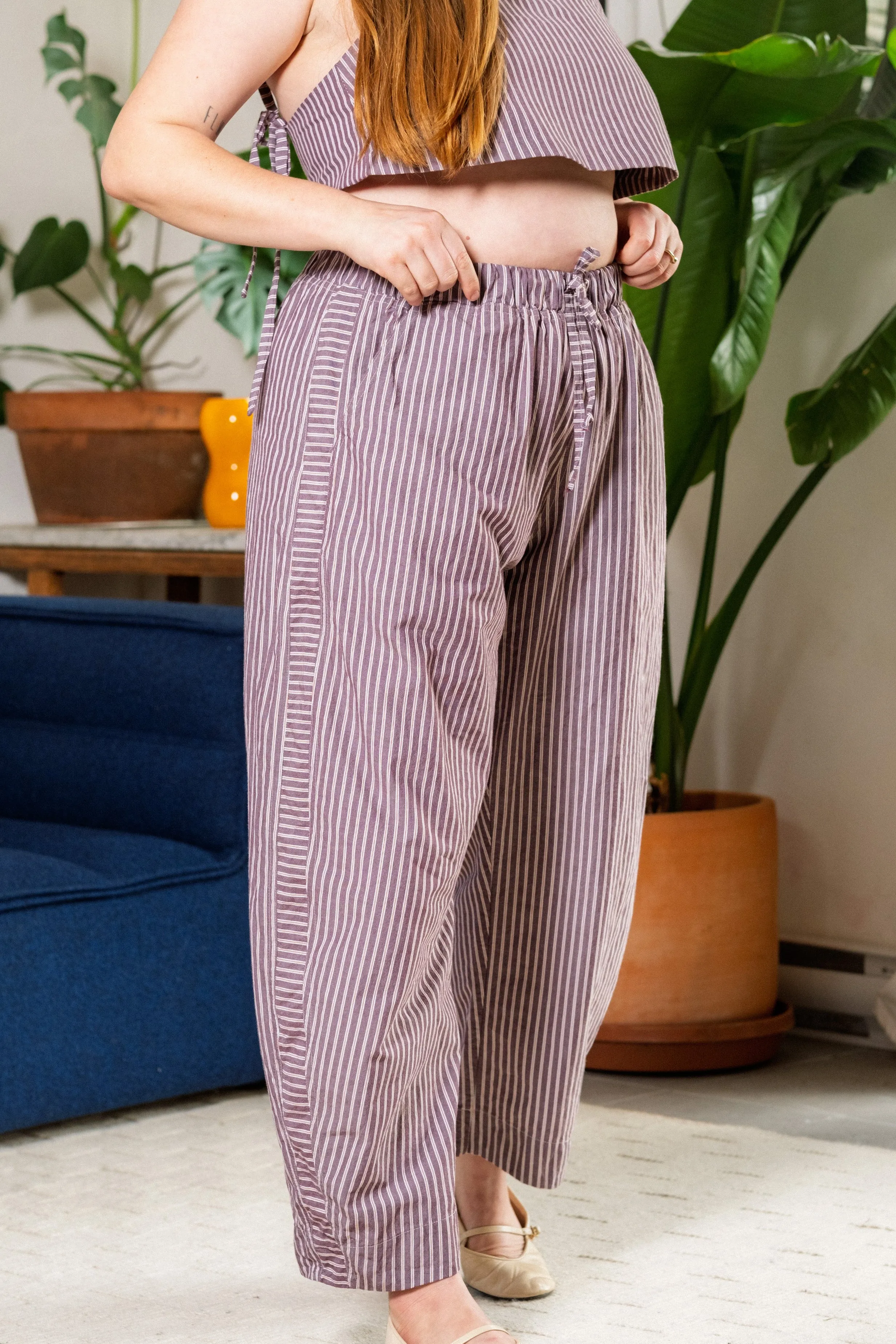 Jules Pant -Brown Stripe sold by Shelter product image thumbnail 3