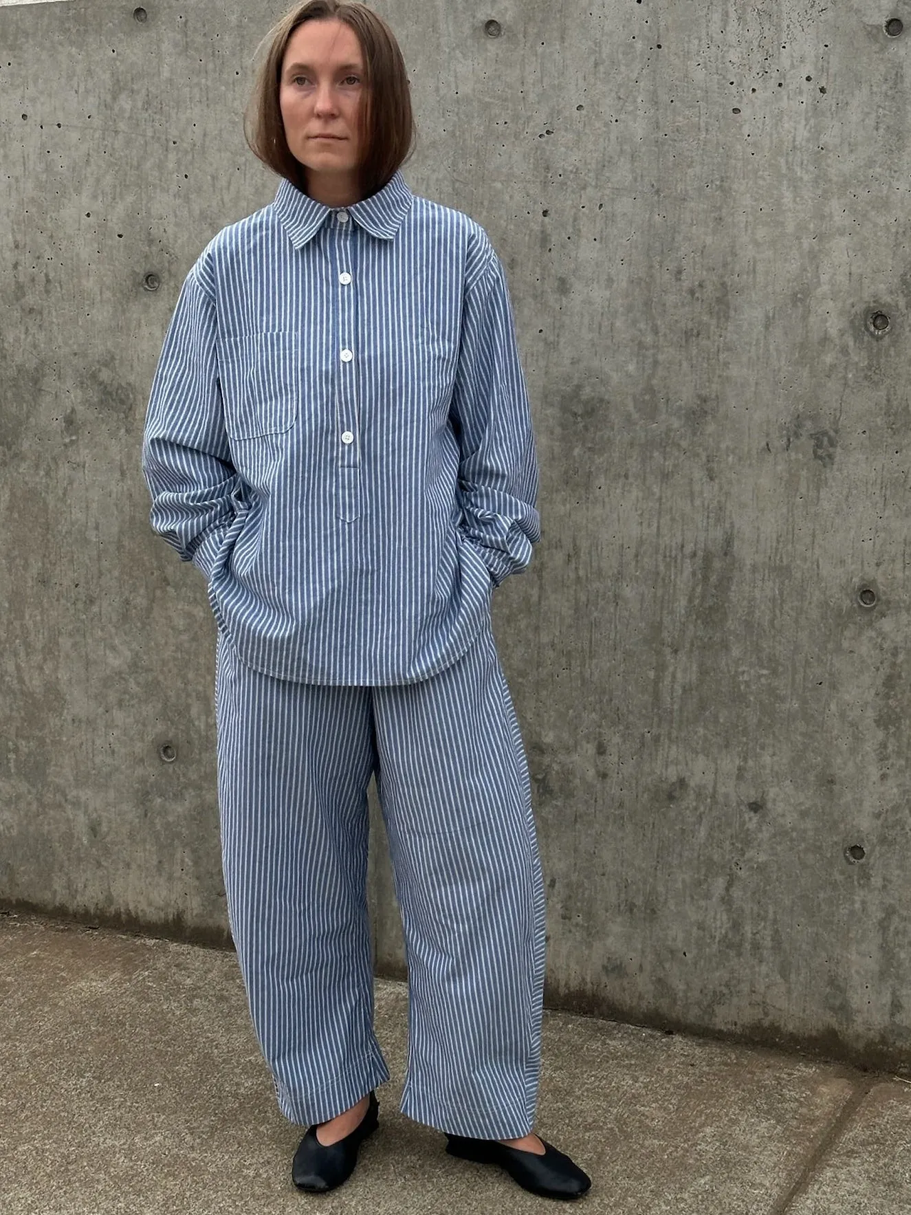 Jules Pant -Blue Stripe sold by Shelter product image thumbnail 5