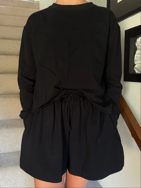 The Sunday Long Sleeve - Black made by Shelter