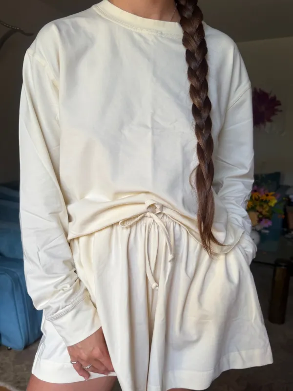 The Sunday Long Sleeve - Cream made by Shelter