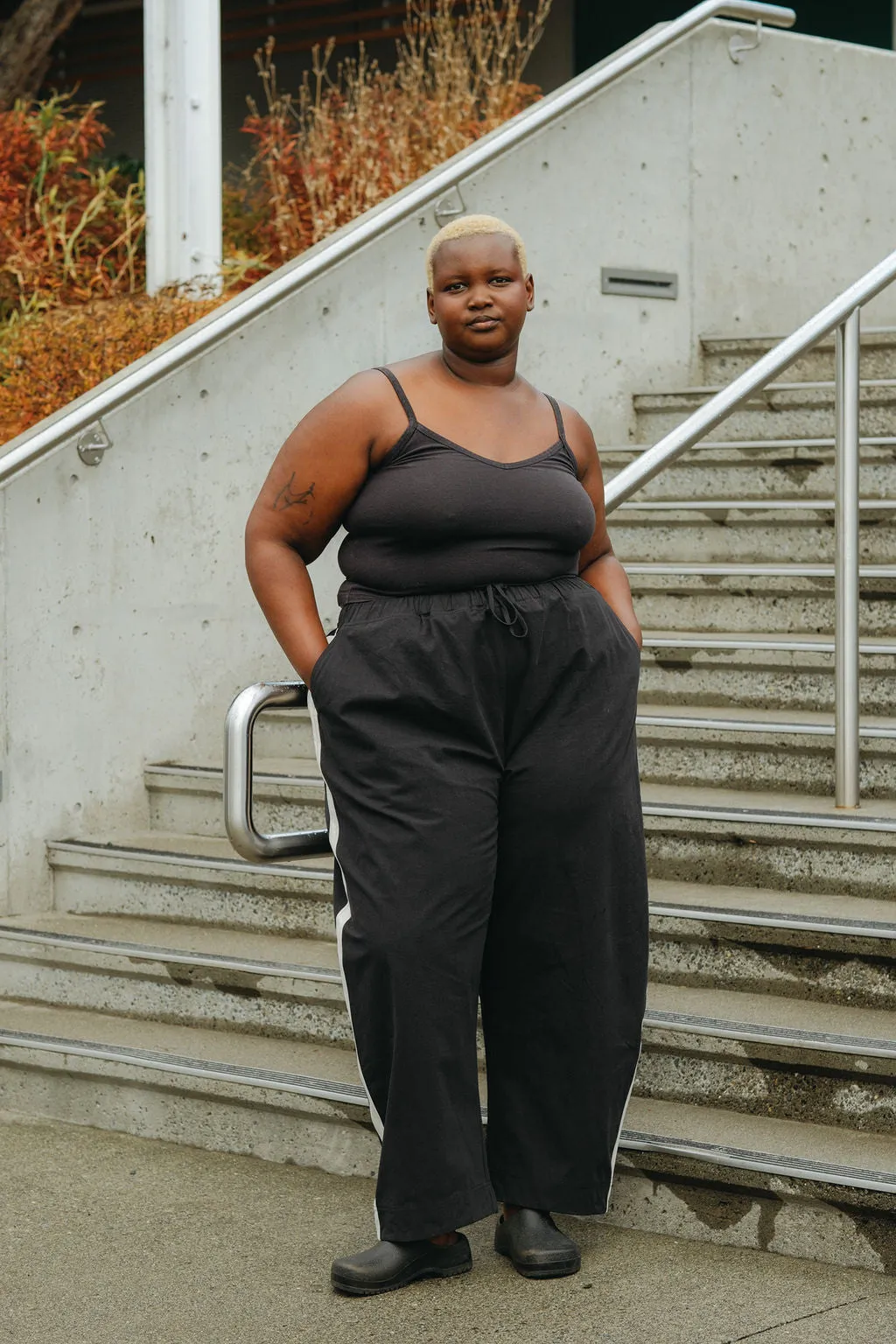 Jules Pant - Black with White Stripe sold by Shelter product image thumbnail 2