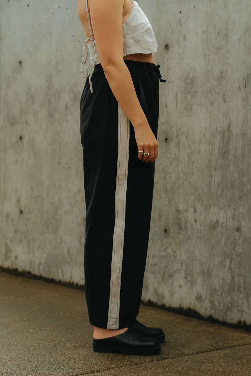 Jules Pant - Black with White Stripe sold by Shelter product image thumbnail 5