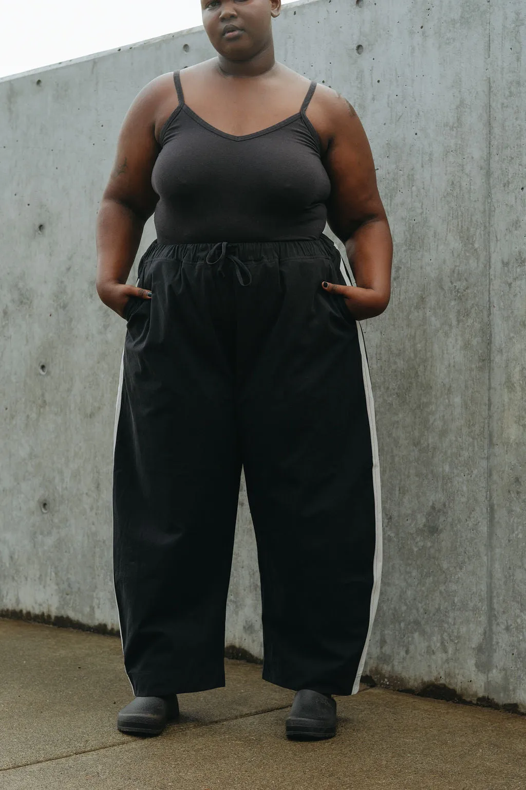 Jules Pant - Black with White Stripe sold by Shelter product image thumbnail 3