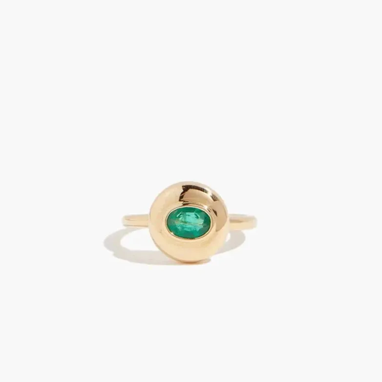 Evergreen Starburst Saucer Ring sold by Stoned Fine Jewelry product image thumbnail 2