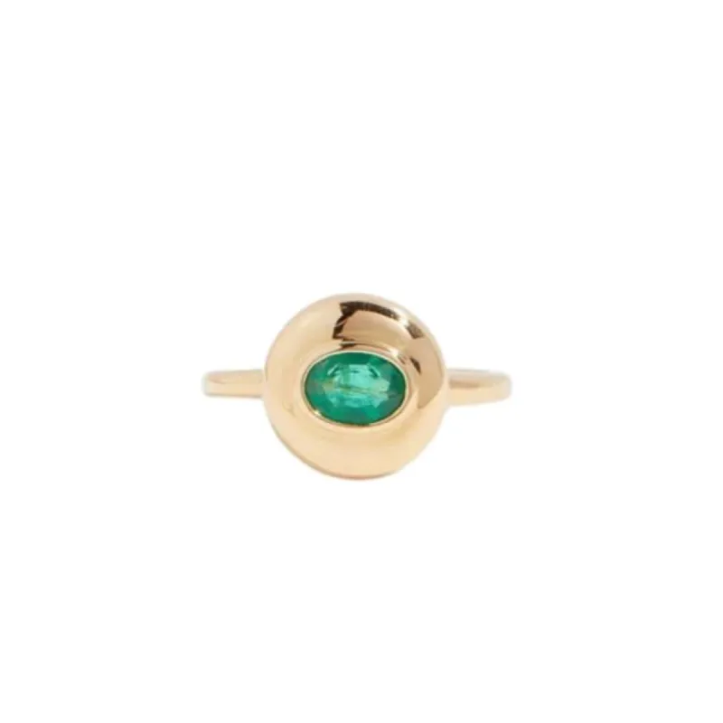 Evergreen Starburst Saucer Ring sold by Stoned Fine Jewelry