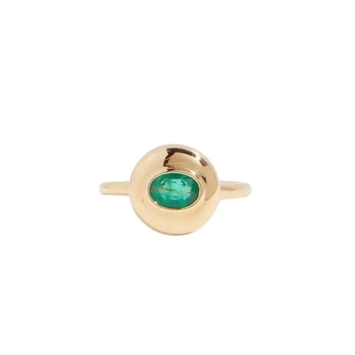 Evergreen Starburst Saucer Ring sold by Stoned Fine Jewelry