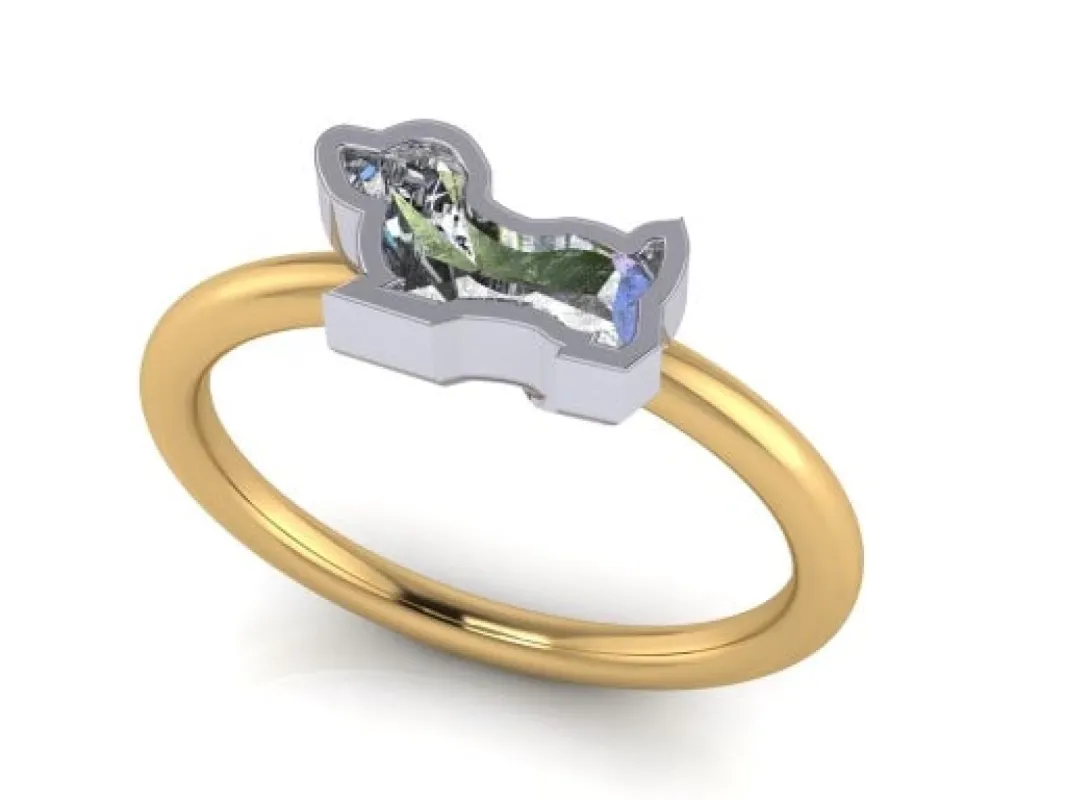 Mini Dachshund Pinky Ring sold by Stoned Fine Jewelry