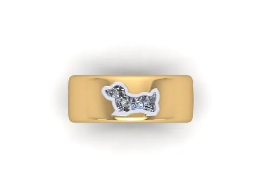 Dachshund Bubby Pinky Ring sold by Stoned Fine Jewelry product image thumbnail 2