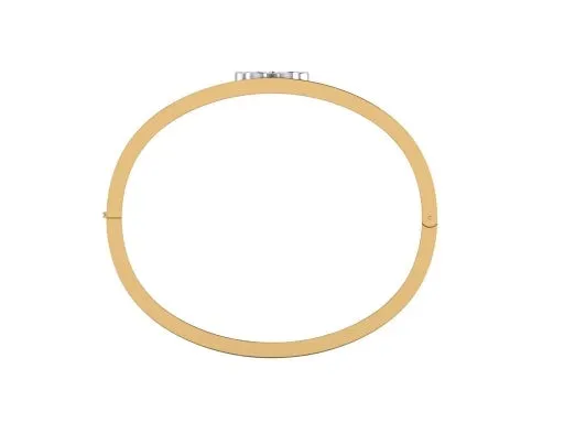 GIA Certified Forget-Me-Not Bubby Bangle sold by Stoned Fine Jewelry product image thumbnail 3