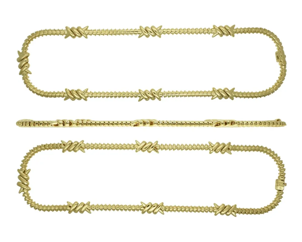 Barbwire Necklace made by Stoned Fine Jewelry