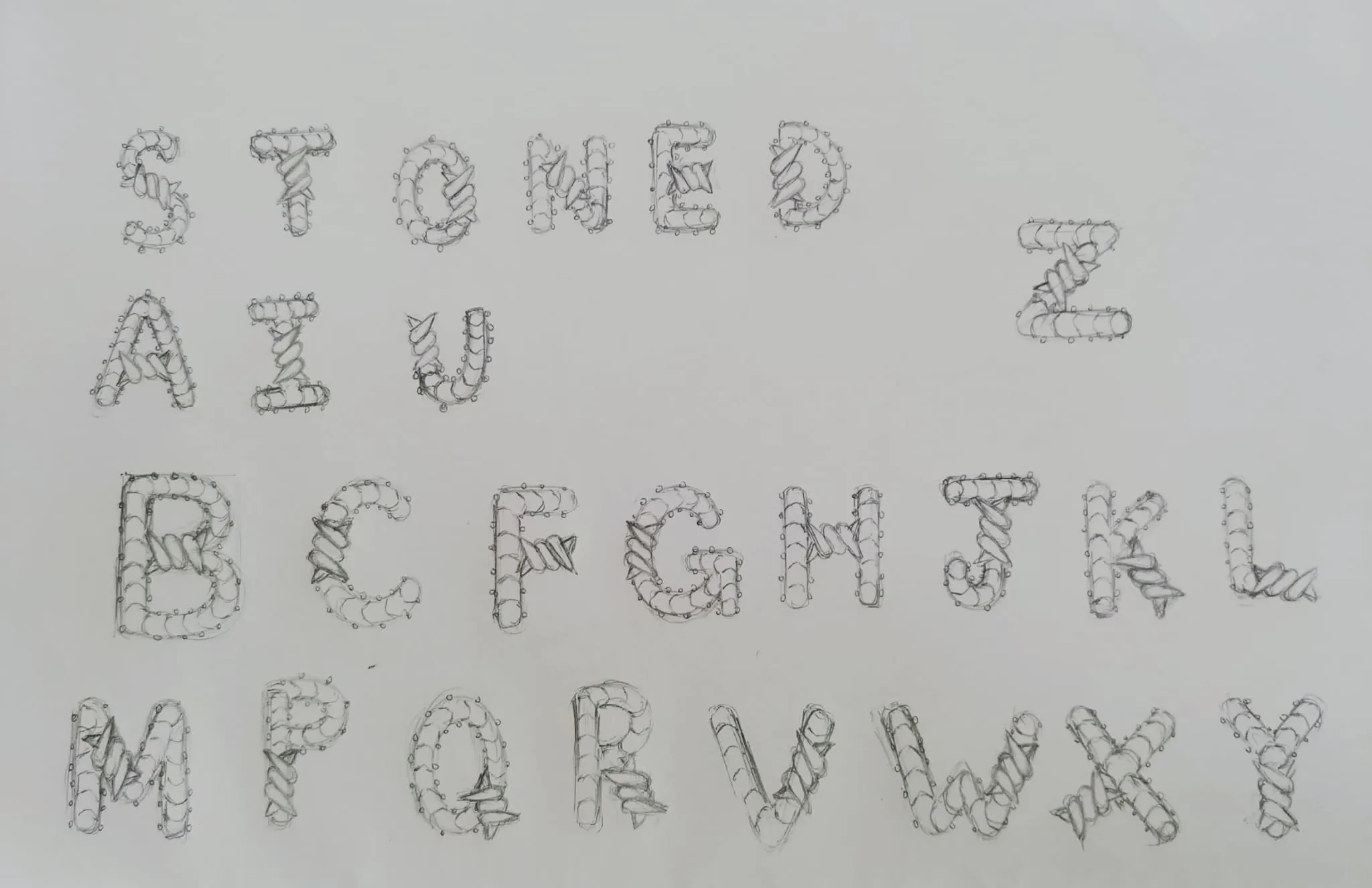 Mini Initial Barbwire Pendant sold by Stoned Fine Jewelry product image thumbnail 2