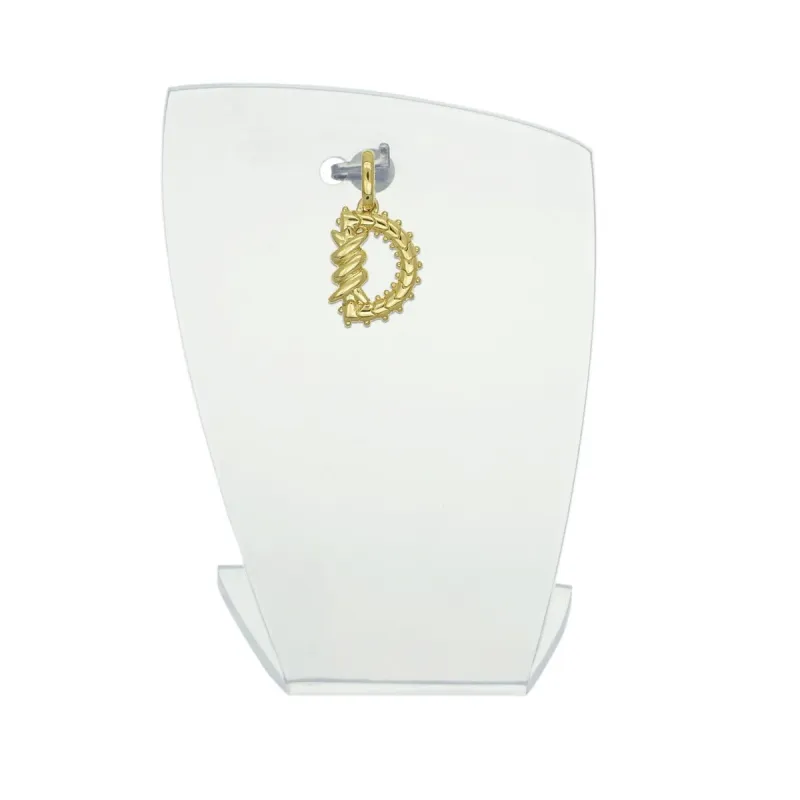 Mini Initial Barbwire Pendant made by Stoned Fine Jewelry