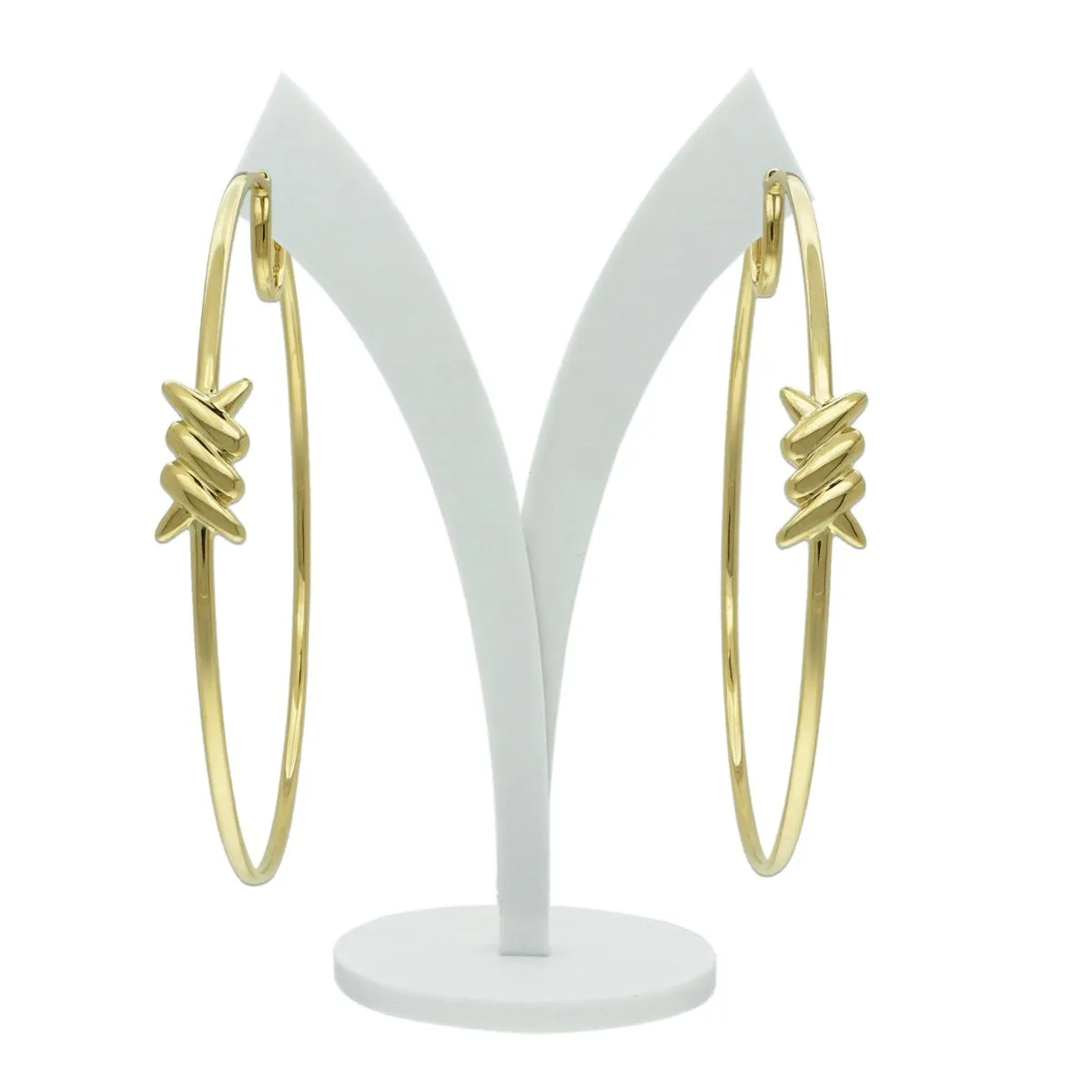 Barb Hoop sold by Stoned Fine Jewelry