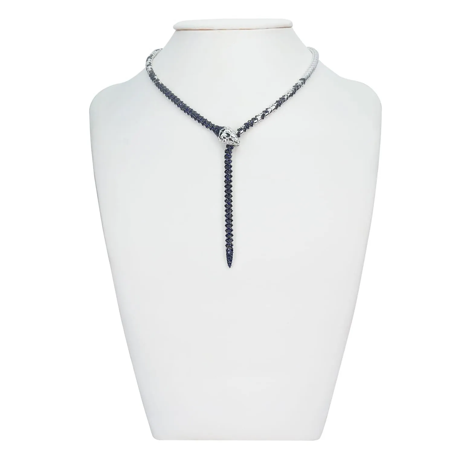 Nouveau Sapphire Serpent Lariat sold by Stoned Fine Jewelry product image thumbnail 2