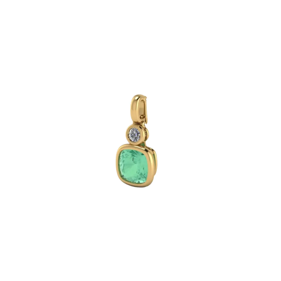 Mint Tourmaline Verdant Pendant sold by Stoned Fine Jewelry product image thumbnail 3
