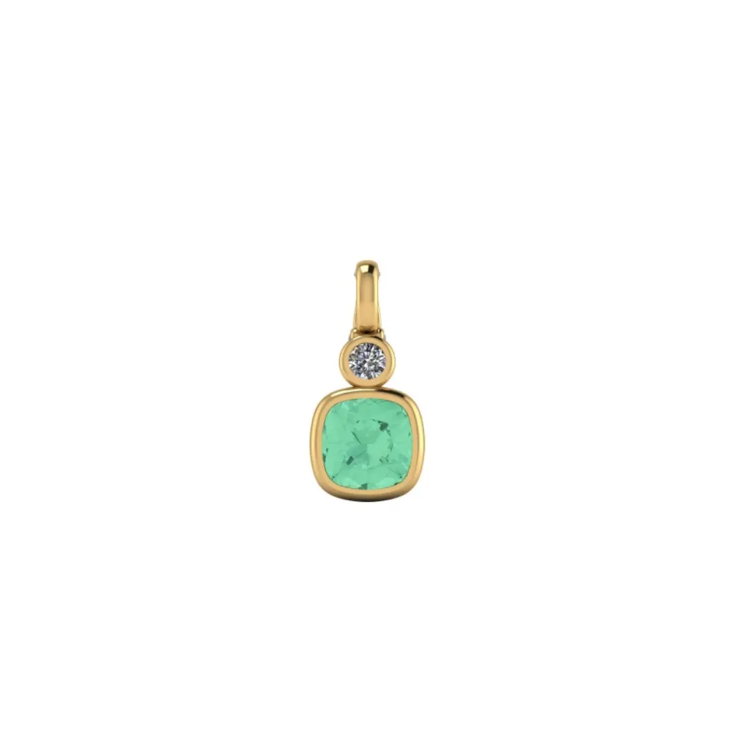 Mint Tourmaline Verdant Pendant sold by Stoned Fine Jewelry product image thumbnail 5
