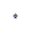 Fleur Charm in Pink & Blue sold by Stoned Fine Jewelry